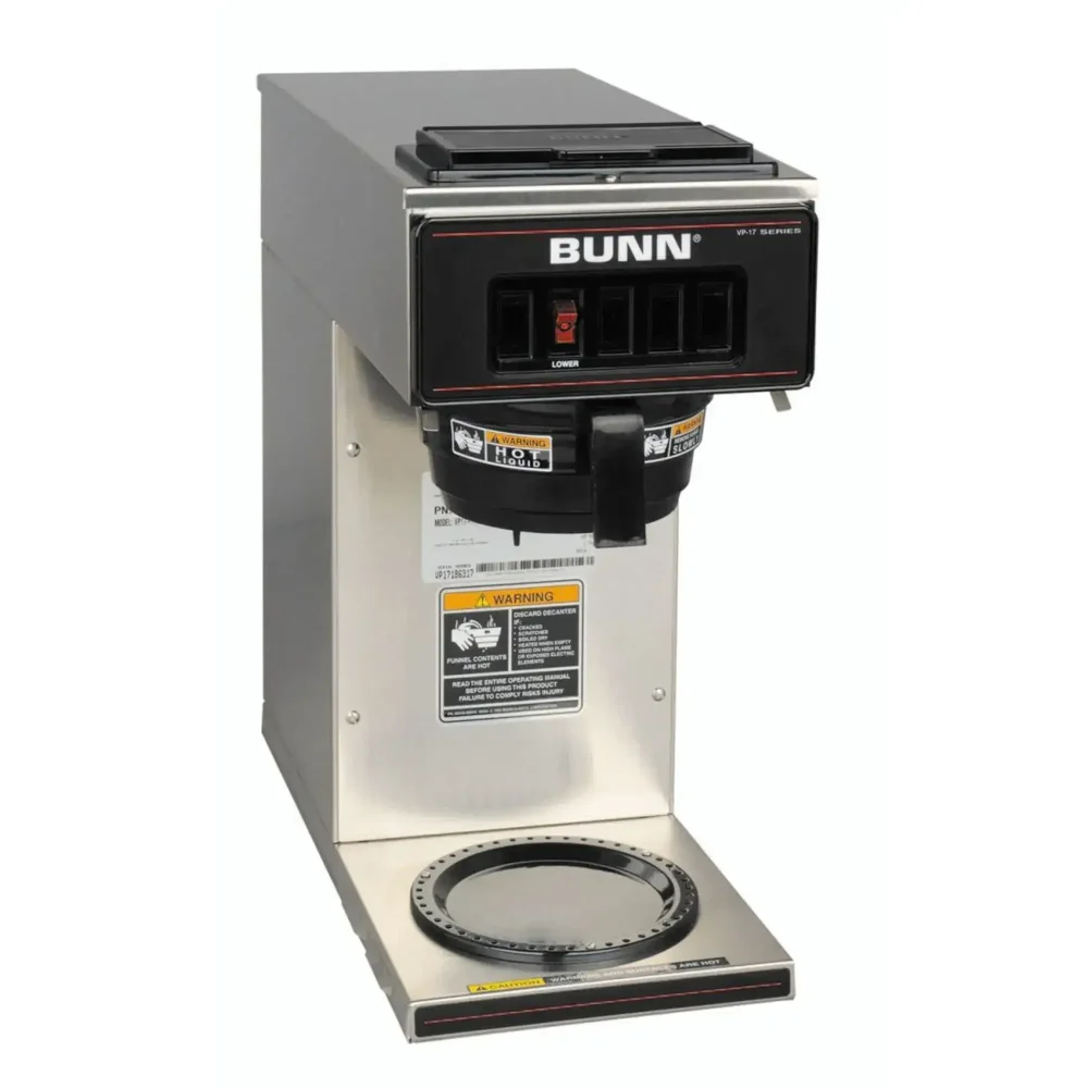 Bunn VP17-1 Low Profile Pourover Coffee Brewer, 1 Lower Warmer, 3.8 gal/hr, 120V