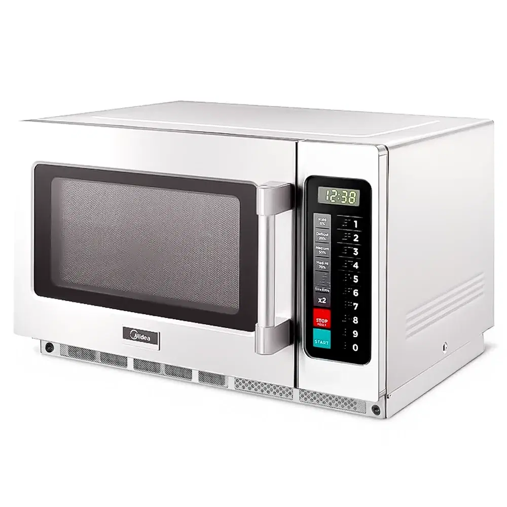 Midea 1834G1A 22.63" Commercial Microwave oven with Touch Control Pad, 1.2 cu. ft., Stainless Steel, 1800W