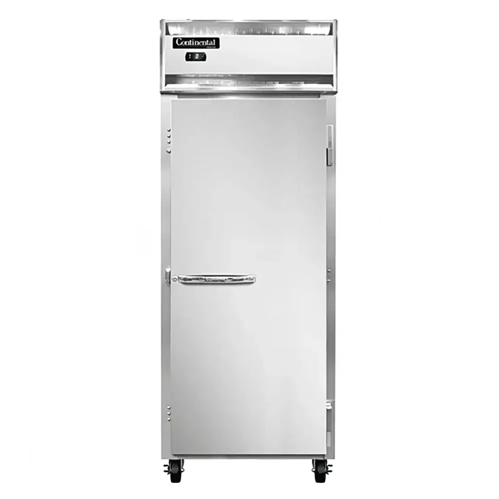 Continental Refrigerator 1FESN 29" Reach In Freezer, 1 Right Hinge Solid Door, 115V, 6 Year Warranty