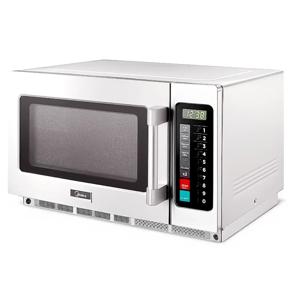 Midea 2134G1A 22.63" Commercial Microwave oven with Touch Control Pad, 1.2 cu. ft., Stainless Steel, 2100W
