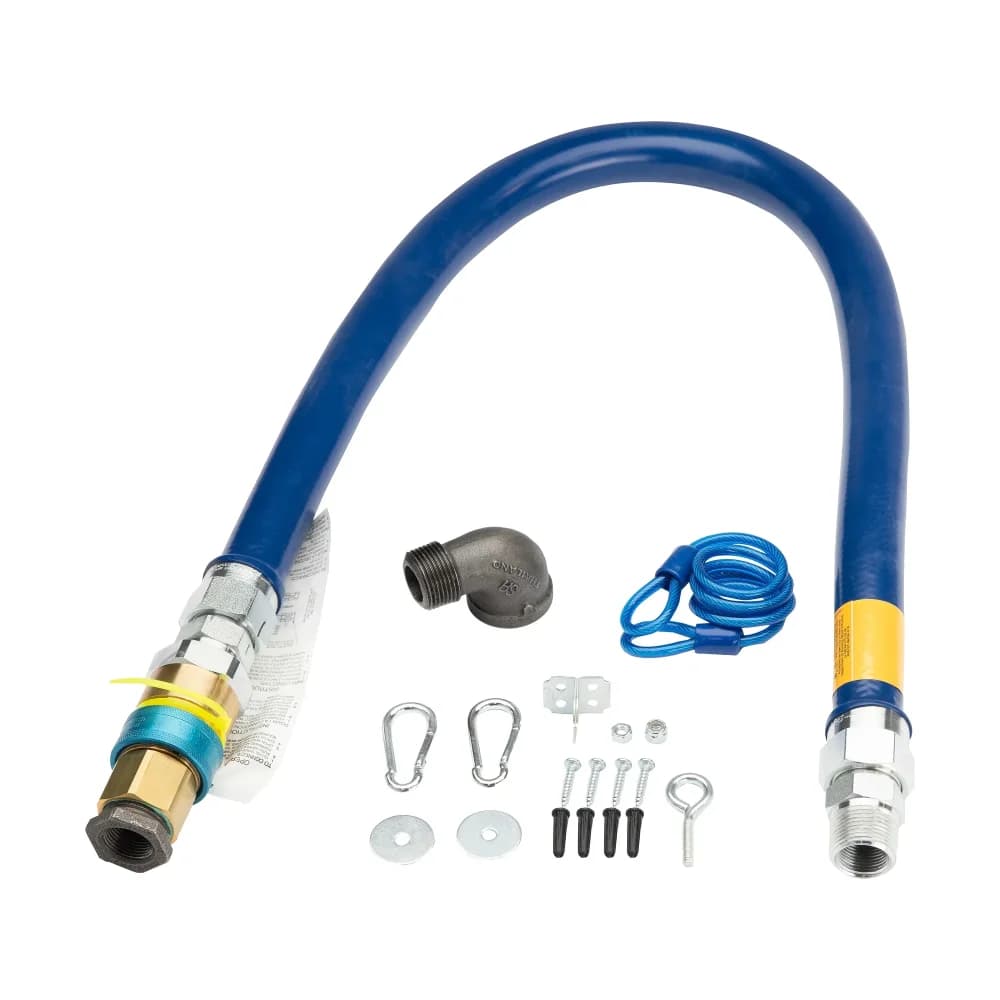Garland 2591999 Gas Flex Hose, 3/4" NPT, Quick Disconnect, Restraining Device