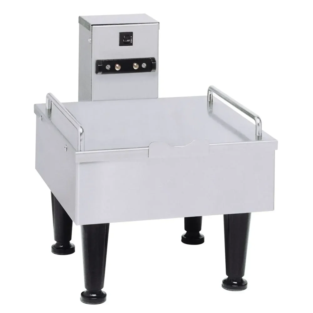 Bunn Soft Heat Stand for 1 Satellite Coffee Server, Stainless Finish, 4 in Legs, 120V