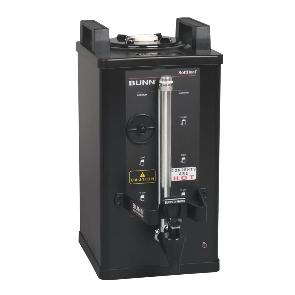 Bunn 1.5 Gallon Soft Heat Satellite Brewer Server, 30 Minute Setting, Black Finish