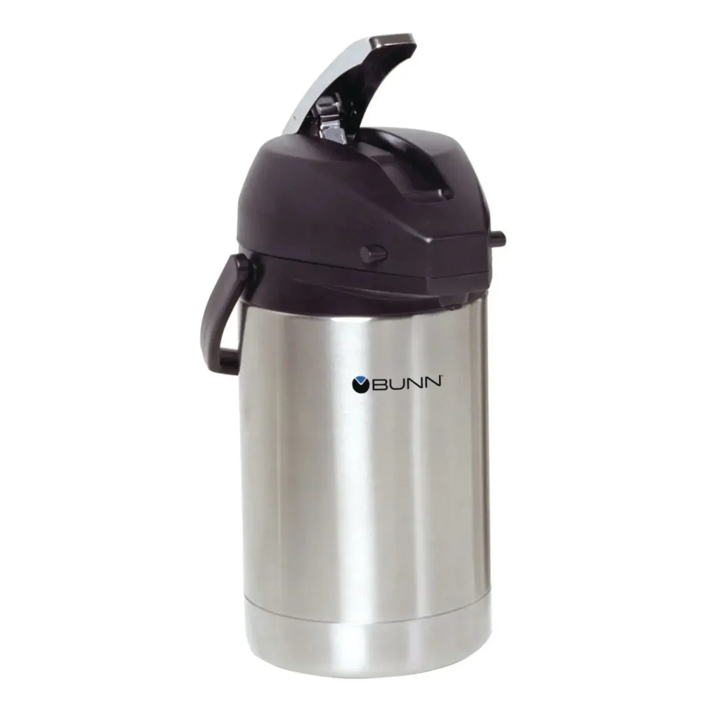 Bunn 2.5 Liter (84 oz) Lever Action Airpot Coffee Server, Stainless Steel Liner
