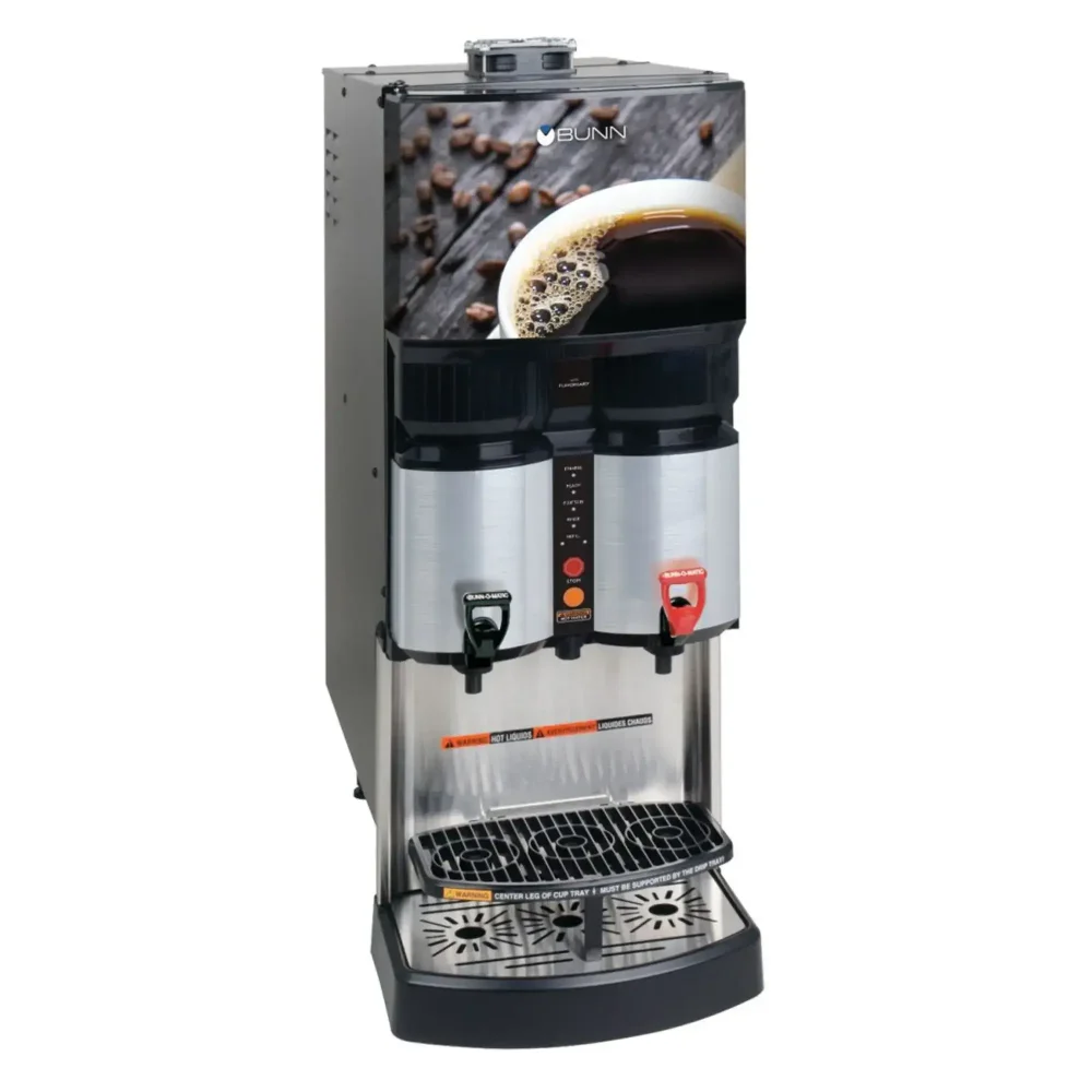 Bunn LCA-2 Ambient Liquid Coffee Dispenser, 2 Dispense Heads, Up to 45:1 Ratio, 120V