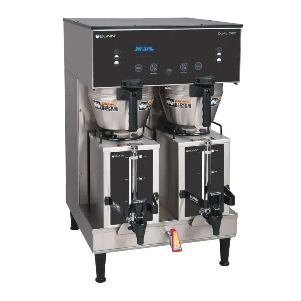 Bunn GPR DBC BrewWISE Dual Satellite Coffee Brewer, 18.9 gal/hr, Digital Control, 120-208V