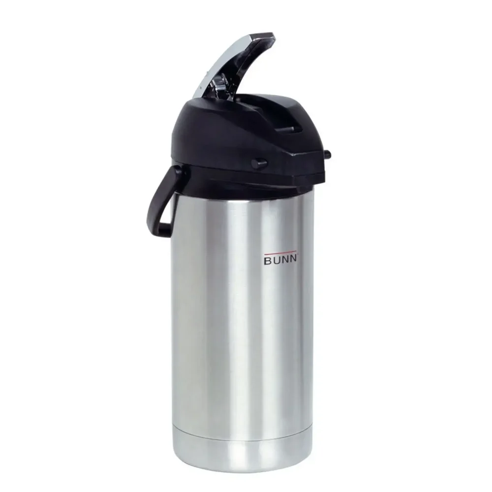 Bunn 3.8 Liter (128 oz) Lever Action Airpot Coffee Server, Stainless Steel Liner