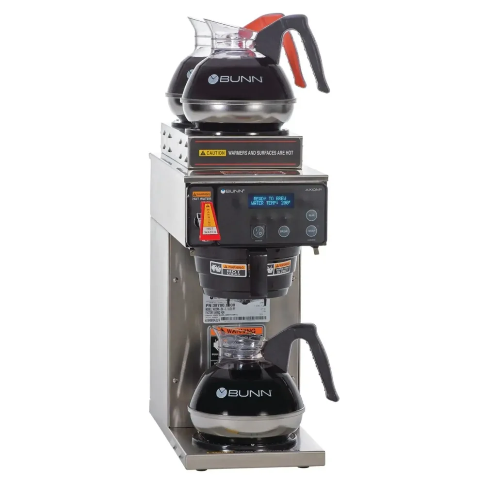 Bunn AXIOM 15-3 Automatic Coffee Brewer, 2 Upper/1 Lower Warmer, 4.2 gal/hr, 120V