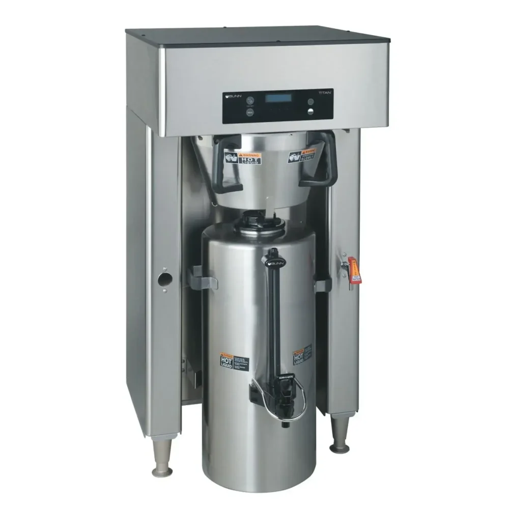 Bunn Titan DBC Single Insulated Server Coffee Brewer with Faucet, 22.5 gal/hr, 120/208V 3-Ph