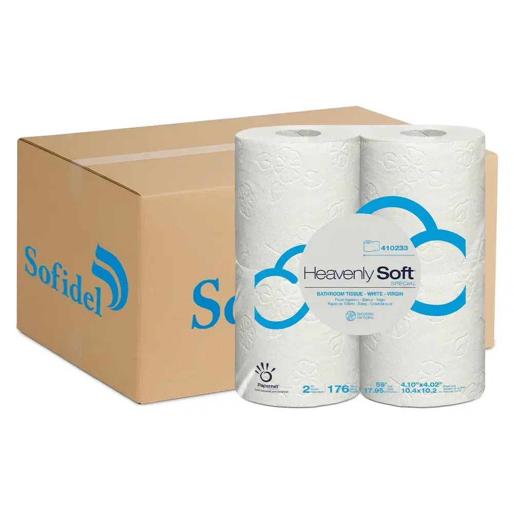 Sofidel Soft Bath Tissue Roll, 4 x 4 in, 2-Ply, 96 Rolls/Case