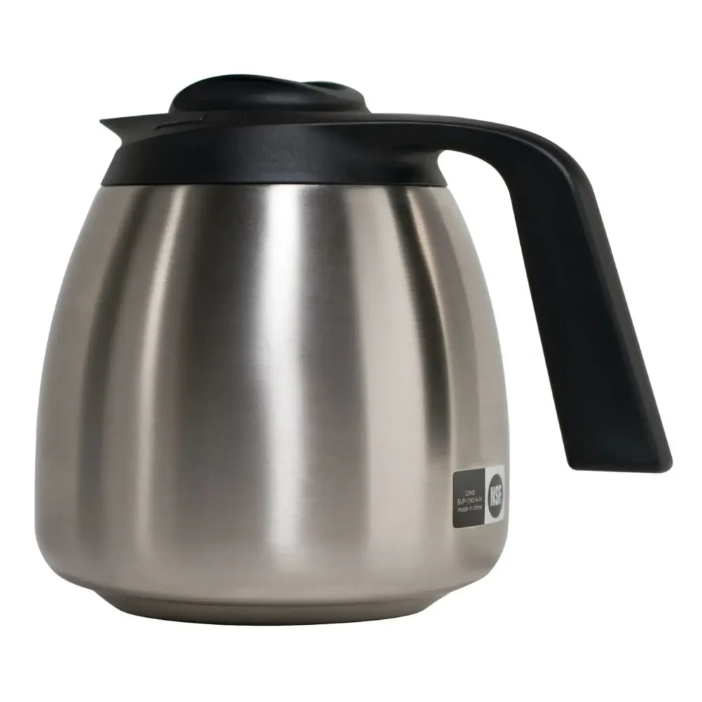 Bunn 64 oz Thermal Coffee Carafe with BrewThru Lid, 1.9 Liter, Stainless Steel