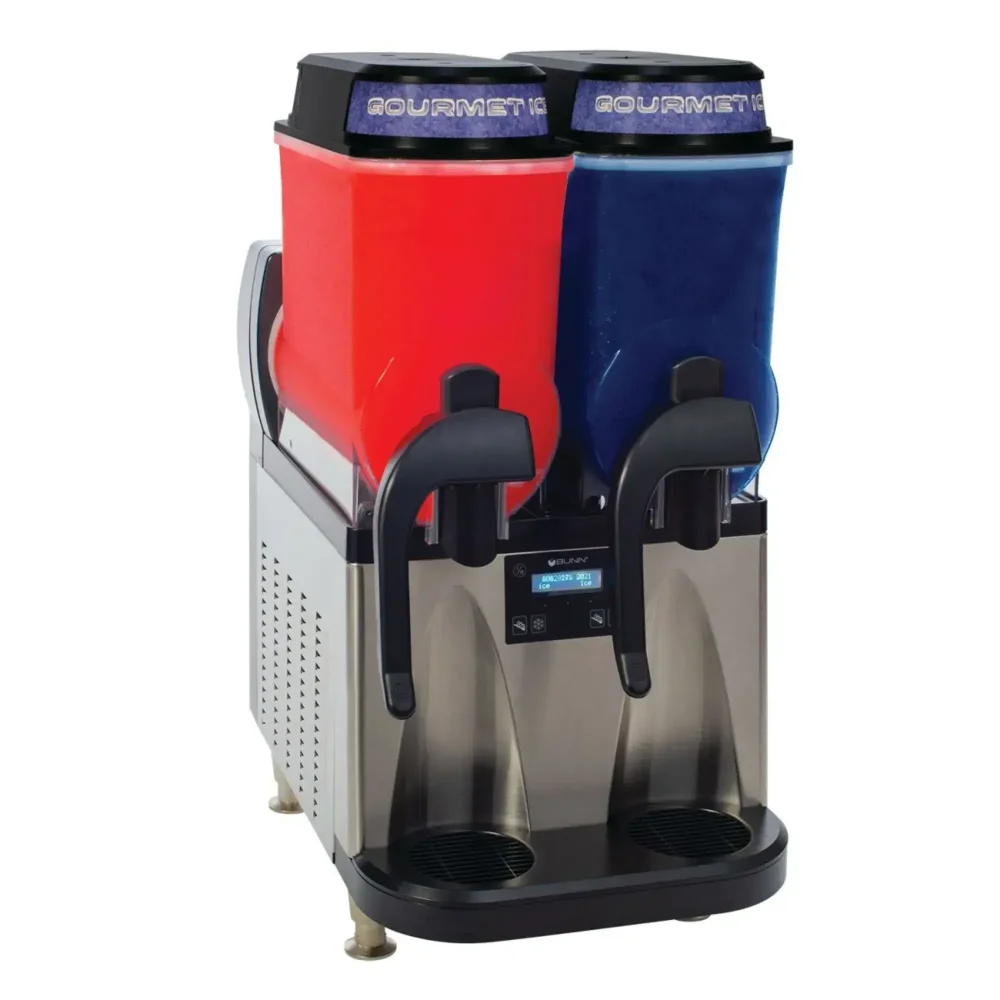 Bunn Ultra NX 18.6 in Frozen Drink Machine, Double 3 gal Bowls, Black/Stainless, Autofill, 120V