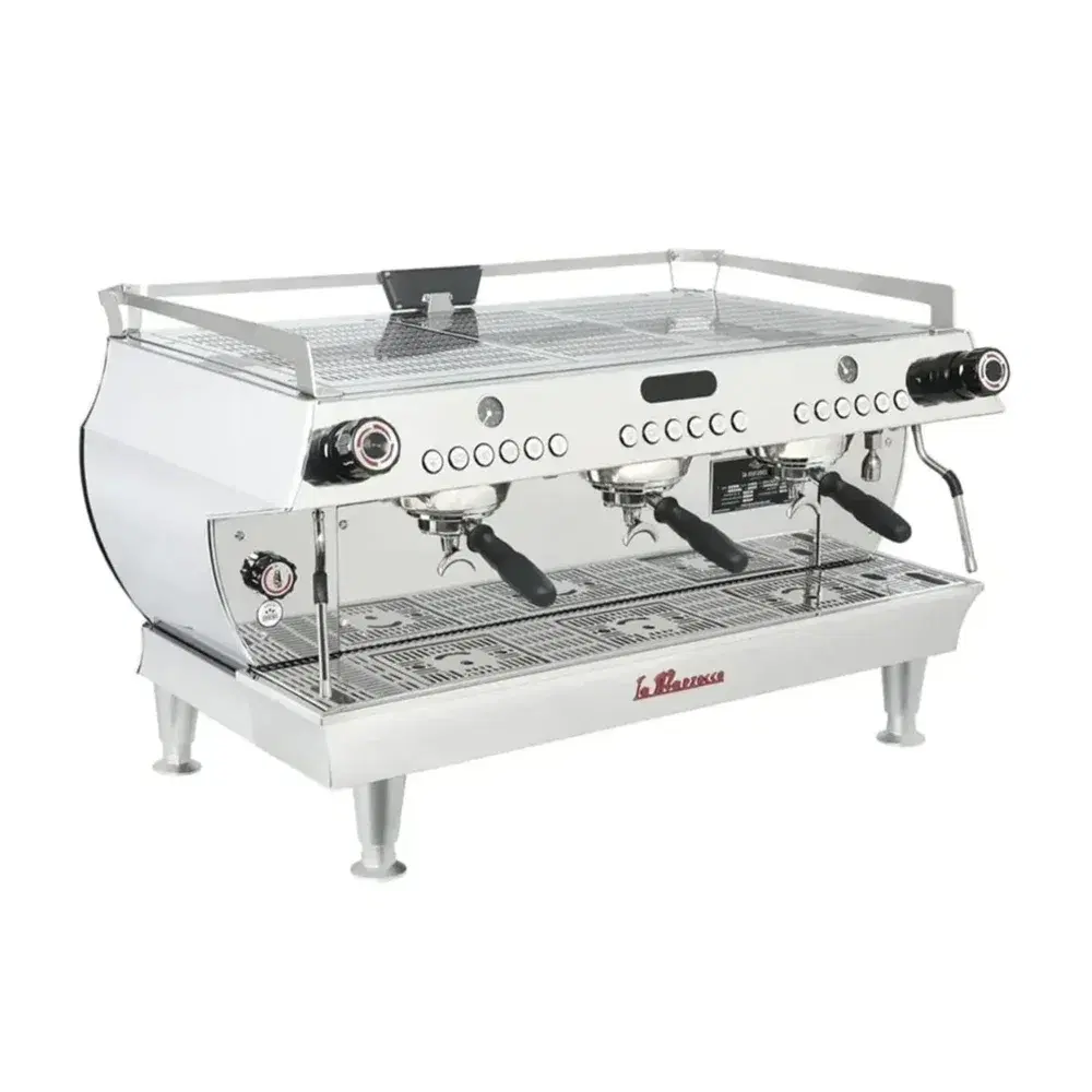 La Marzocco GB5 S AV 3 Group Commercial Espresso Machine with ABR Scales, 208-240V, 1-Phase