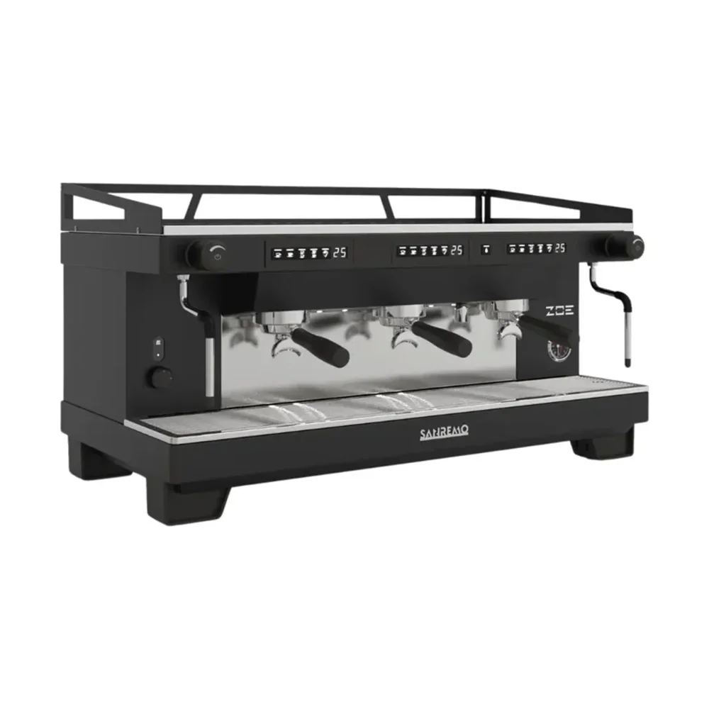 Sanremo Zoe Competition 3 Group Commercial Espresso Machine, 208/240V, Black