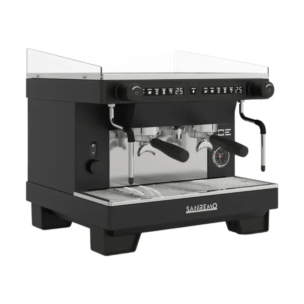 Sanremo Zoe Compact 2 Group Commercial Espresso Machine, 110-120V, Black
