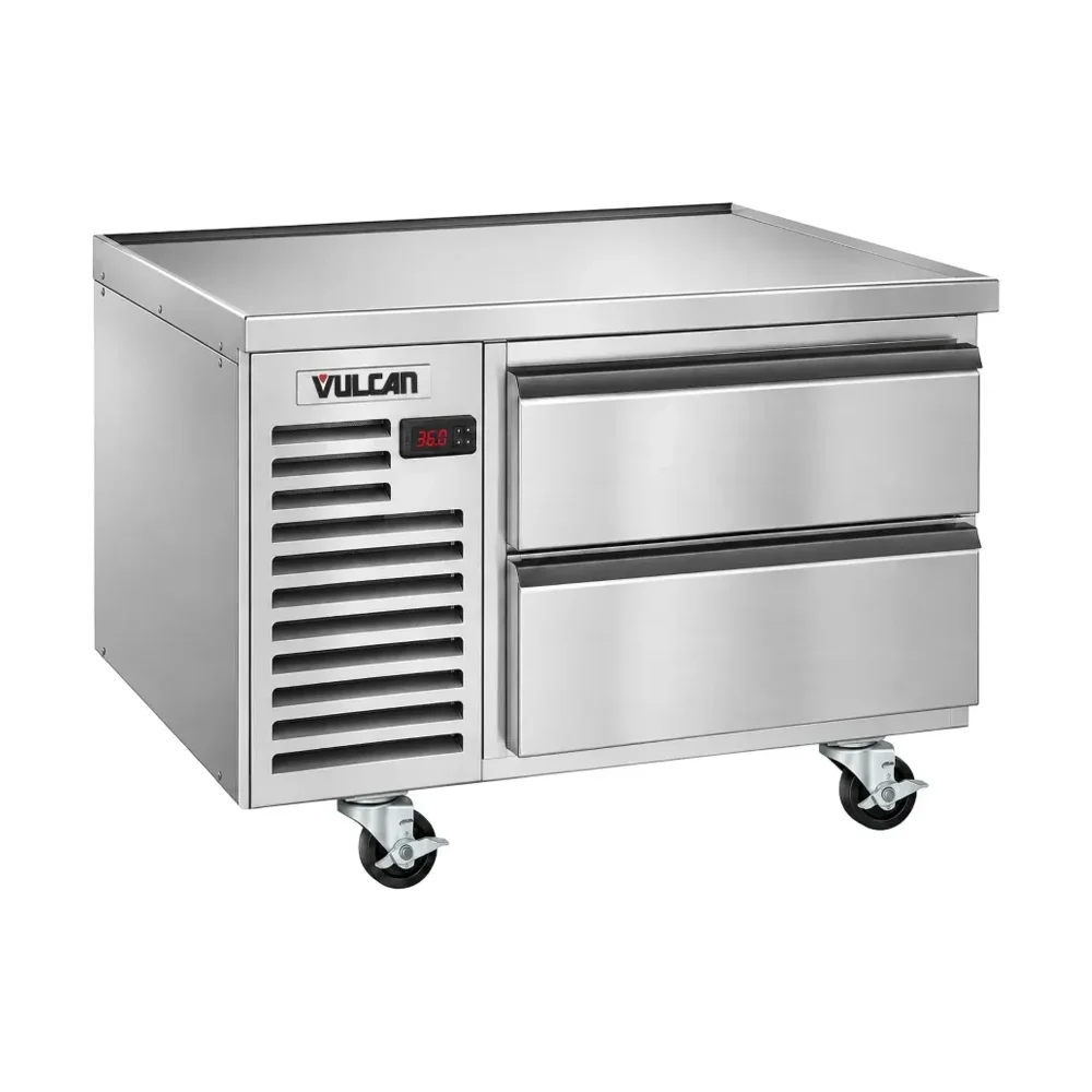 Vulcan 36" Chef Base Refrigerator, 2-Drawer, Stainless Steel, 115V, 3-Year Warranty