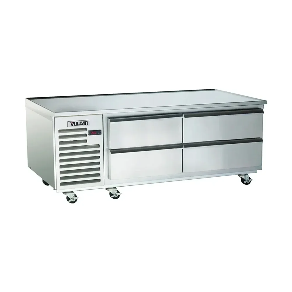 Vulcan 84" Chef Base Refrigerator, 4-Drawer, Stainless Steel, 115V, 3-Year Warranty