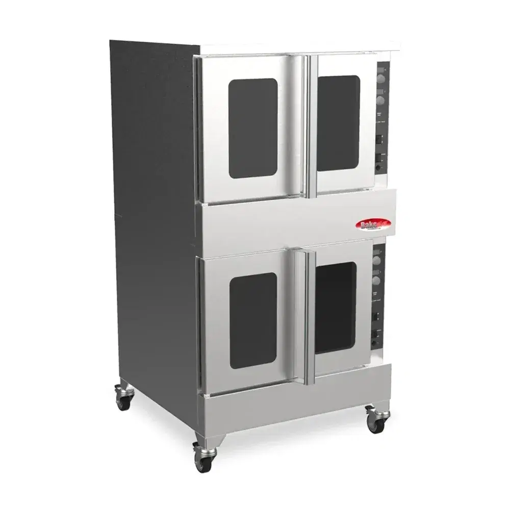 Bakemax BADCO5G Double Full Size Natural Gas Convection Oven - 360,000 BTU
