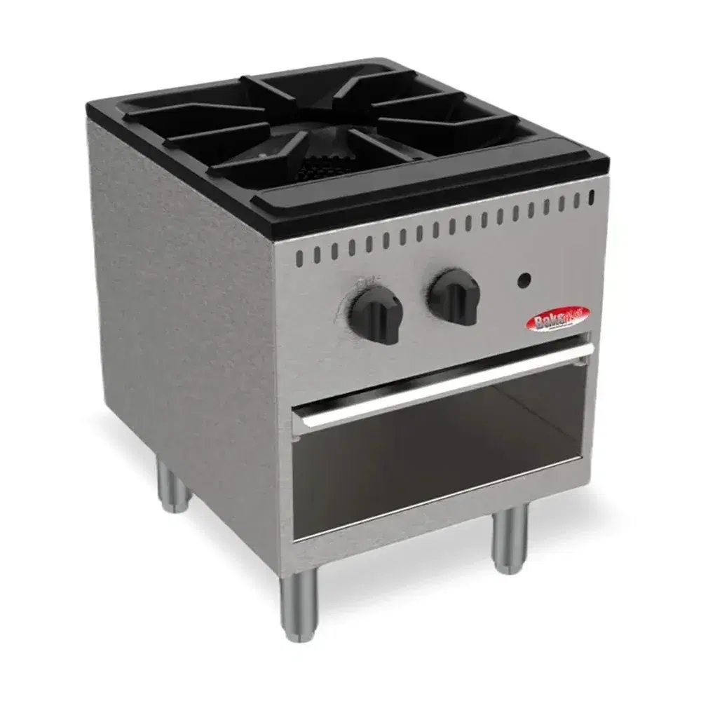 Bakemax BASPS001 18" 1 Burner Stock Pot Range, Natural Gas/Liquid Propane