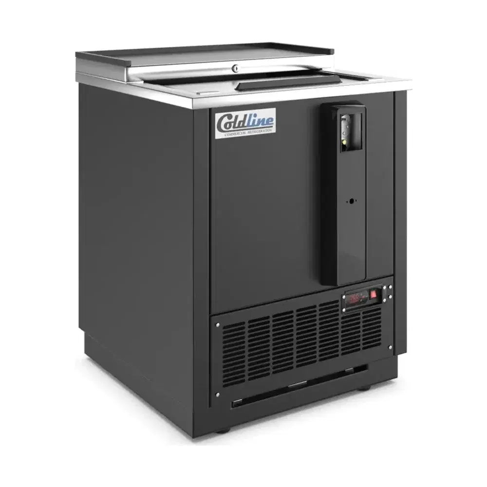 Coldline 25" Horizontal Bottle Cooler, 5 Cu. Ft., 1 Lid, 1 Year Warranty