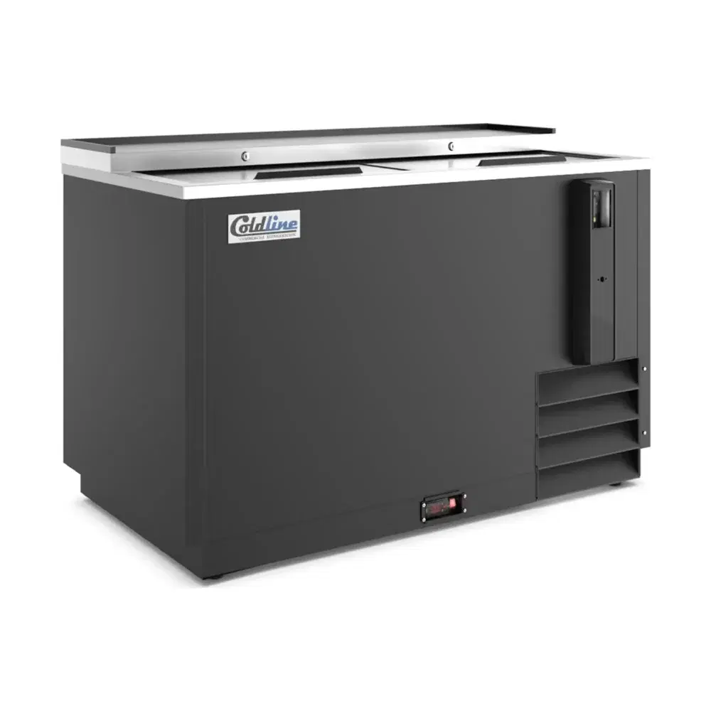 Coldline 50" Horizontal Bottle Cooler, 13 Cu. Ft., 2 Lid, 1 Year Warranty