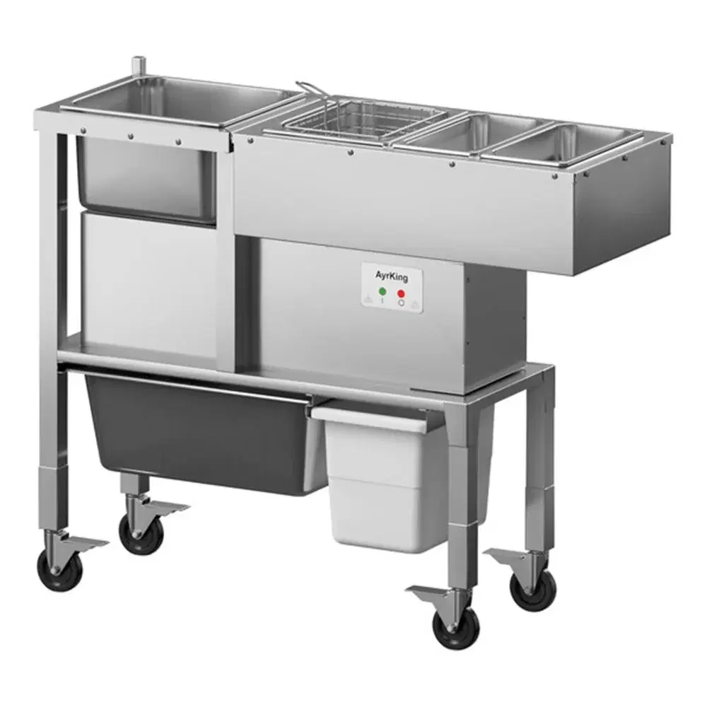 AyrKing BBSU3515P28 48 " Breader / Blender / Sifter Station, Sift & Blend 25 lbs in 60 Sec, 115V