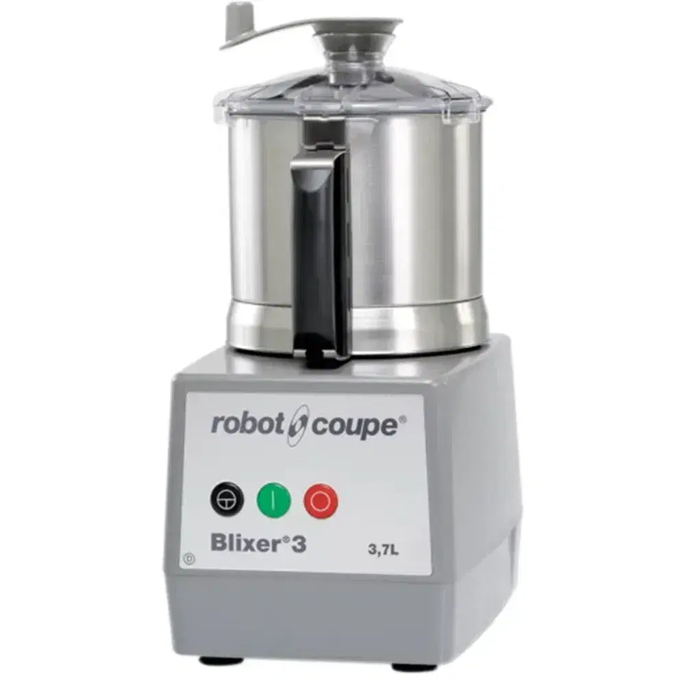 Robot Coupe BLIXER3 Batch Bowl Food Processor, 3.7 L, Stainless Steel, 1 HP, 120V
