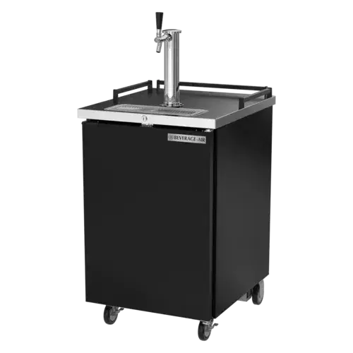 Beverage-Air BM23HC-B 24" Black Single Tap Kegerator Beer Dispenser - (1) 1/2 Keg Capacity