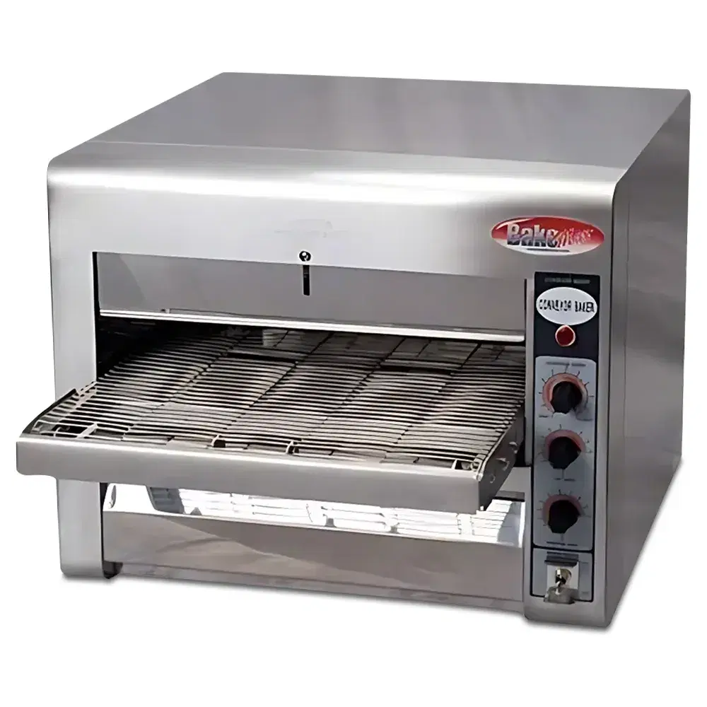 BakeMax BMCB001 18.75" Electric Conveyor Toaster, Countertop, 180 Pieces/hour