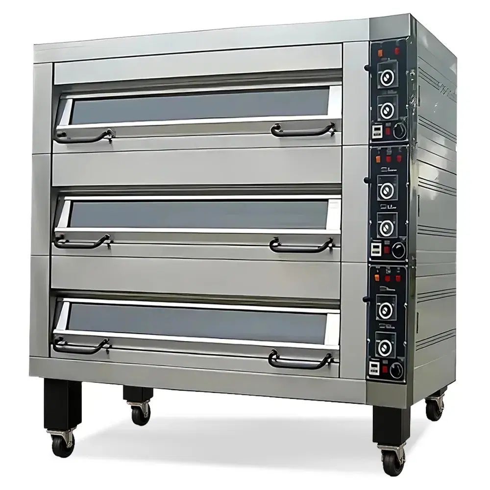 BakeMax BMFD003 92" Triple Deck Electric Oven-Commercial, Accommodates (12) 18 x 26 Pans