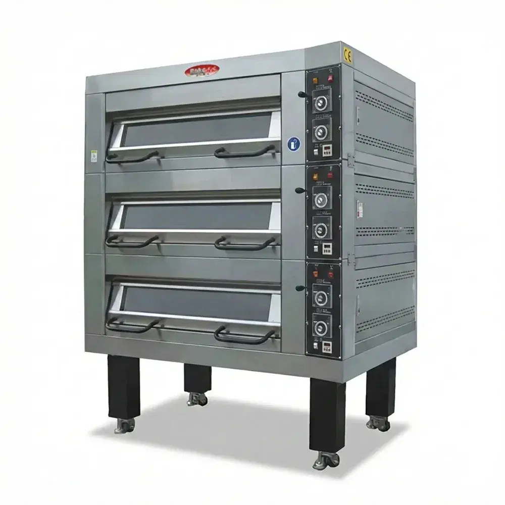 BakeMax BMSD004 47" Four Deck Electric Oven, Accommodates (4) 18 X 26 Pans, 220/60/3