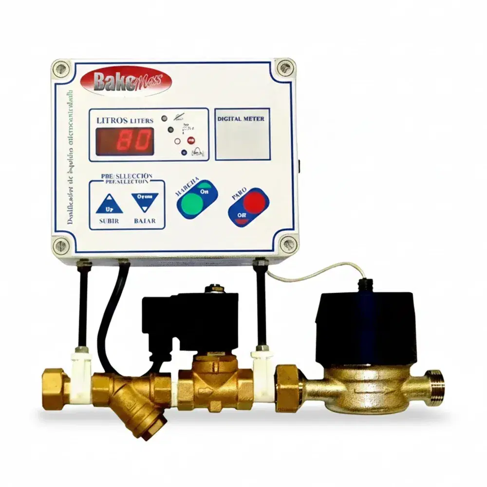 BakeMax BMWM010 6" Manual Water Meter w/ Digital Display, 110/60/1
