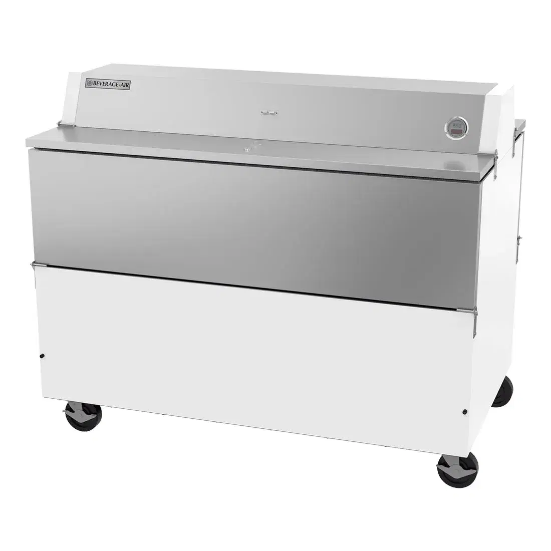 Beverage-Air STF58HC-1-W-02 58" Forced Air Milk Cooler, Two Sided, White