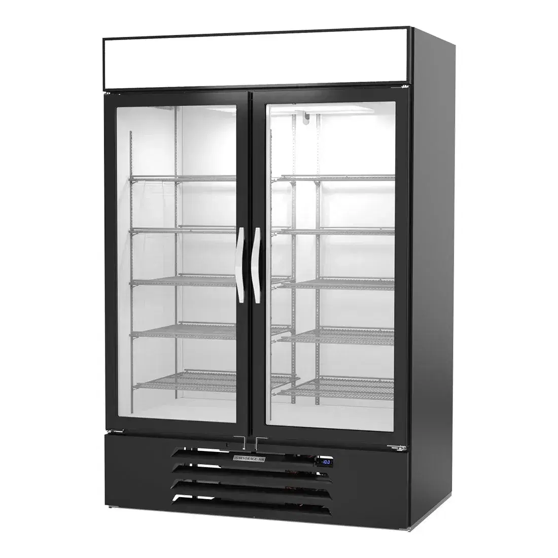 Beverage-Air MMF49HC-1-B-IQ MarketMax 52" Merchandiser Freezer with Electronic Lock, Glass Door, Black
