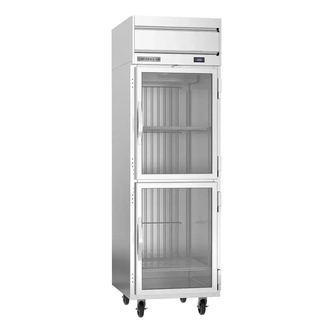 Beverage-Air HFPS1HC-1HG Horizon Series 26" Top Mounted Reach-In Freezer, Half Glass Door, Painted Steel Finish