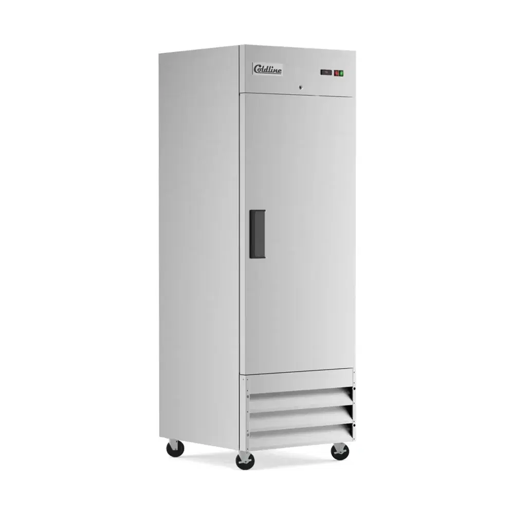 Coldline 29" Reach-In Freezer, Stainless Steel, 1 Door, 1 Year Warranty