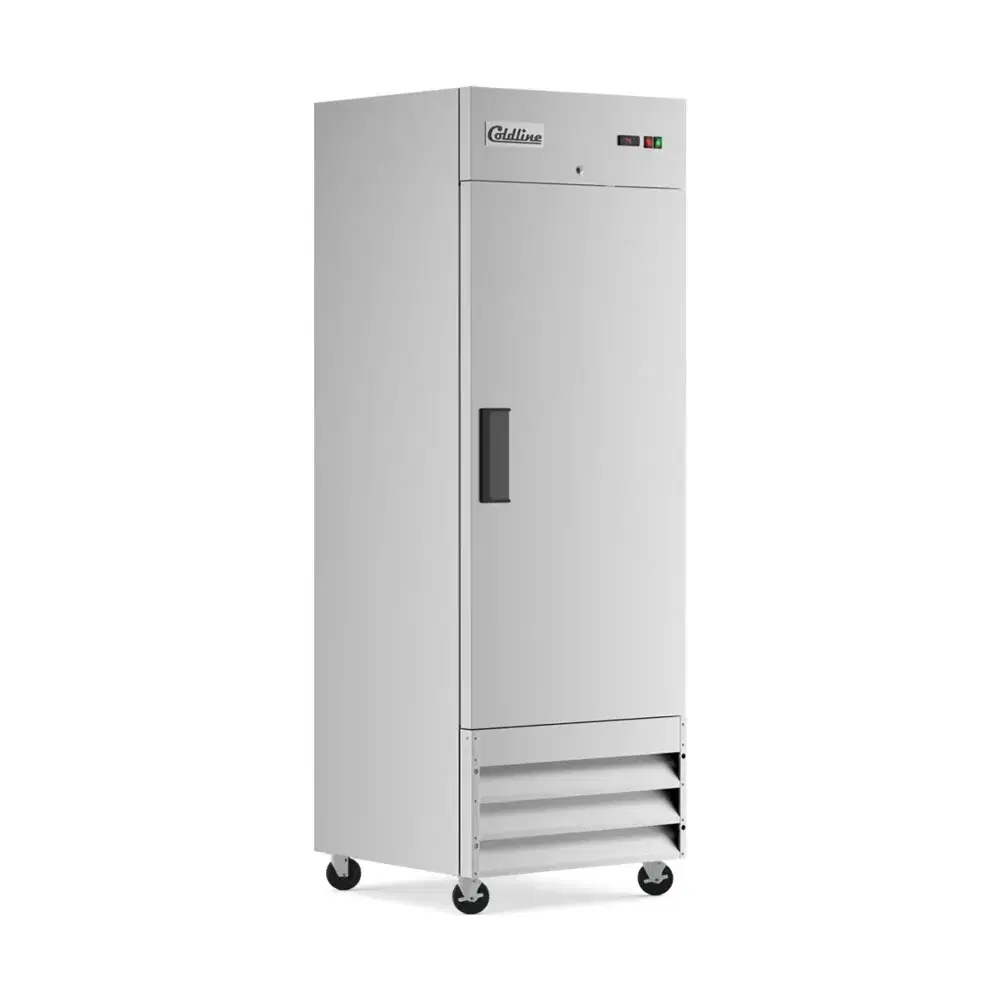 Coldline 29" Reach-In Freezer, Stainless Steel, 1 Door, 1 Year Warranty