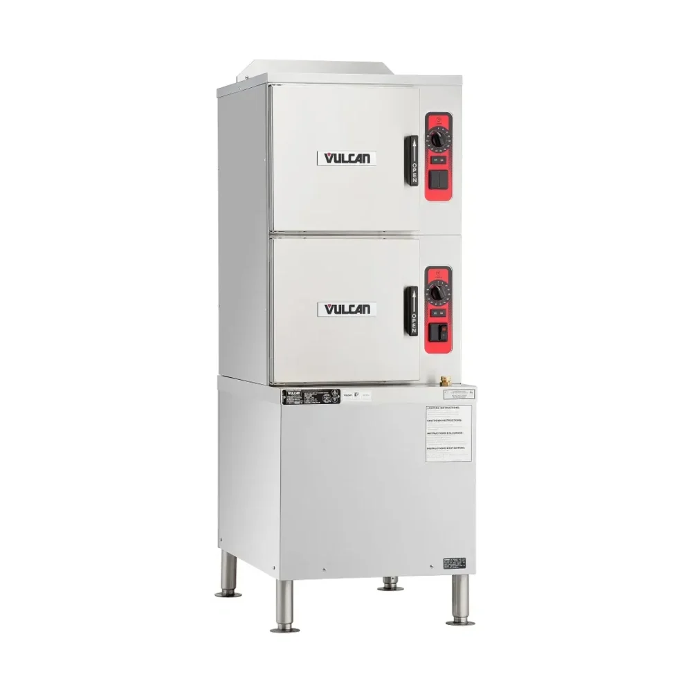 Vulcan C24GA6 6 Pan Gas Convection Steamer, Cabinet Base, Liquid Propane