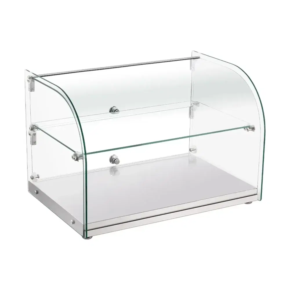 Marchia 22" Curved Glass Countertop Dry Food Display Case