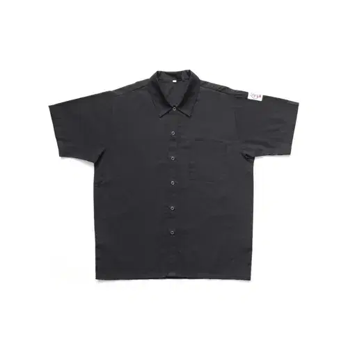 CAC China APST-8KL Chef's Pride Shirt Snap Button Black L