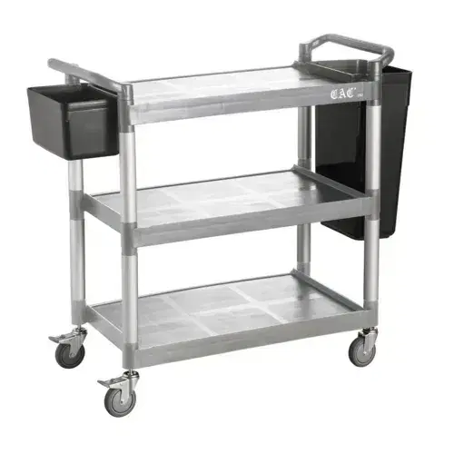 CAC China BTUC-19GY Utility Cart, Gray, 40-1/8" x 19-3/4" x 37-3/4" H, Set