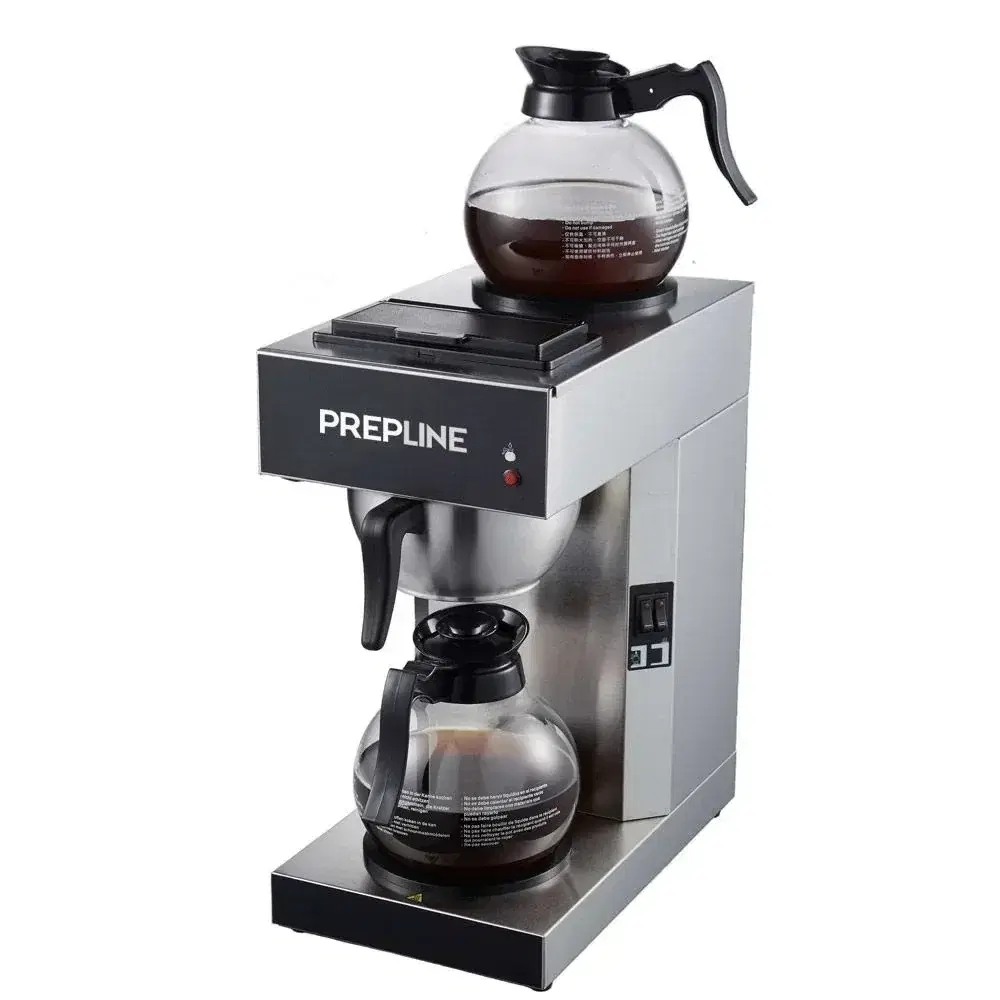 Prepline Pourover Coffee Maker, 2 Decanters and Warmers - 120V