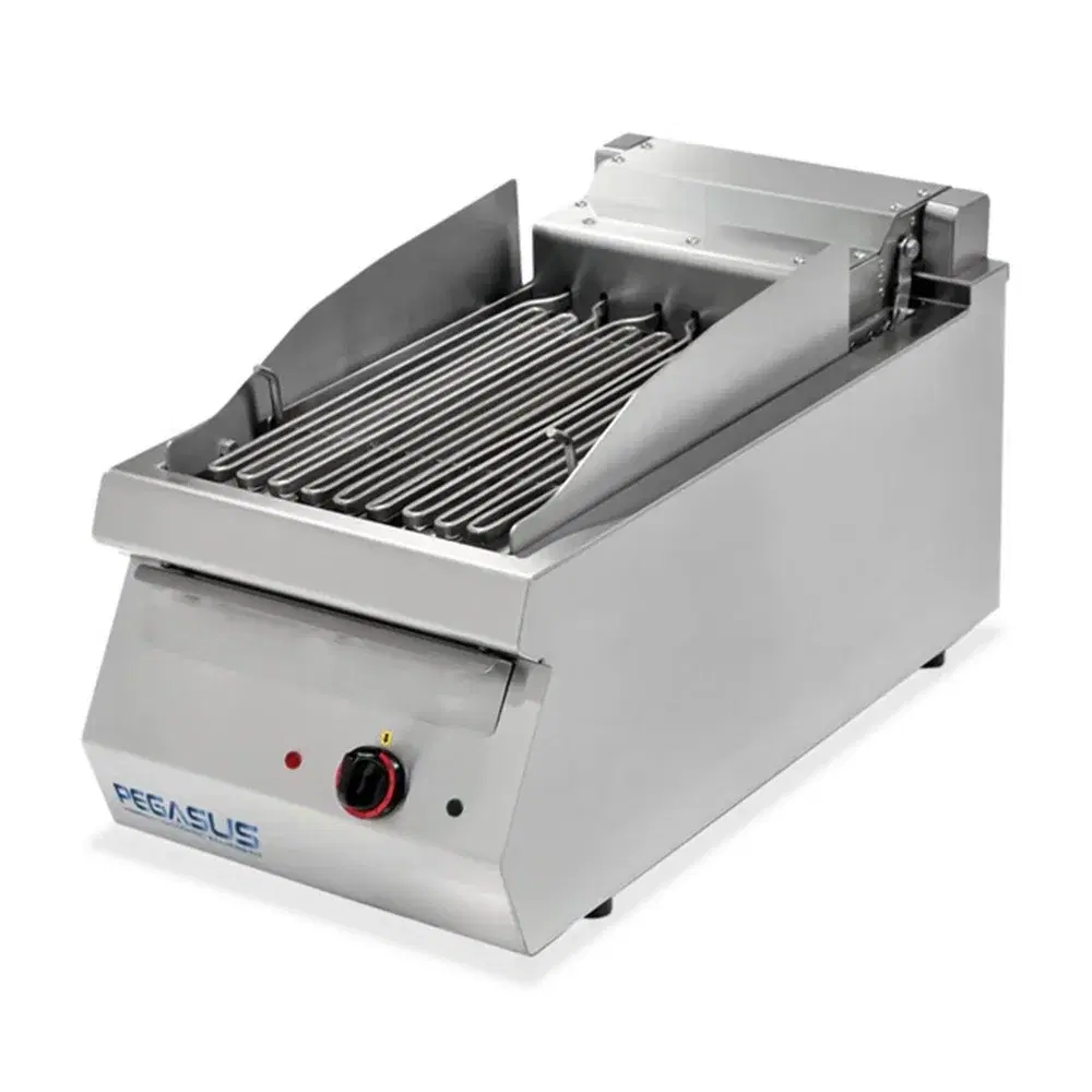 Pegasus CB-12E 12" Electric Countertop Charbroiler, Direct Contact Style, 208V, 3 Phase, 3.75 kW