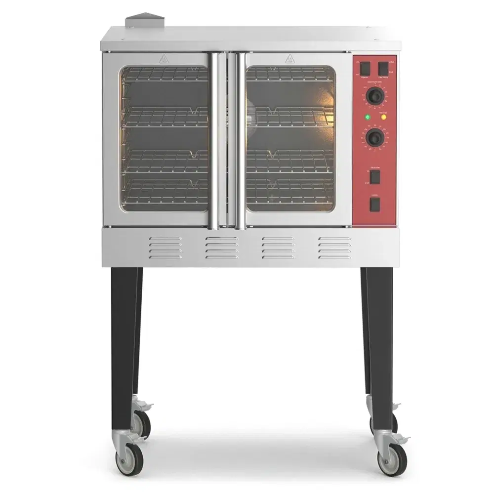 ProKitchen Series 38" Single Deck Gas Convection Oven with Legs, Full Size, Standard Depth, 54,000 BTU - Natural Gas