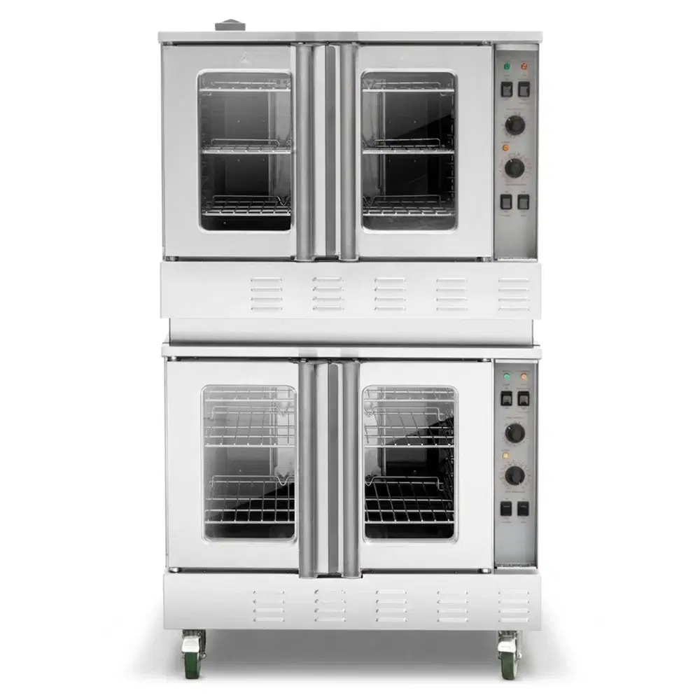 ProKitchen Series 39" Double Deck Gas Convection Oven, Full Size, Deep Depth, 120,000 BTU - Convertible