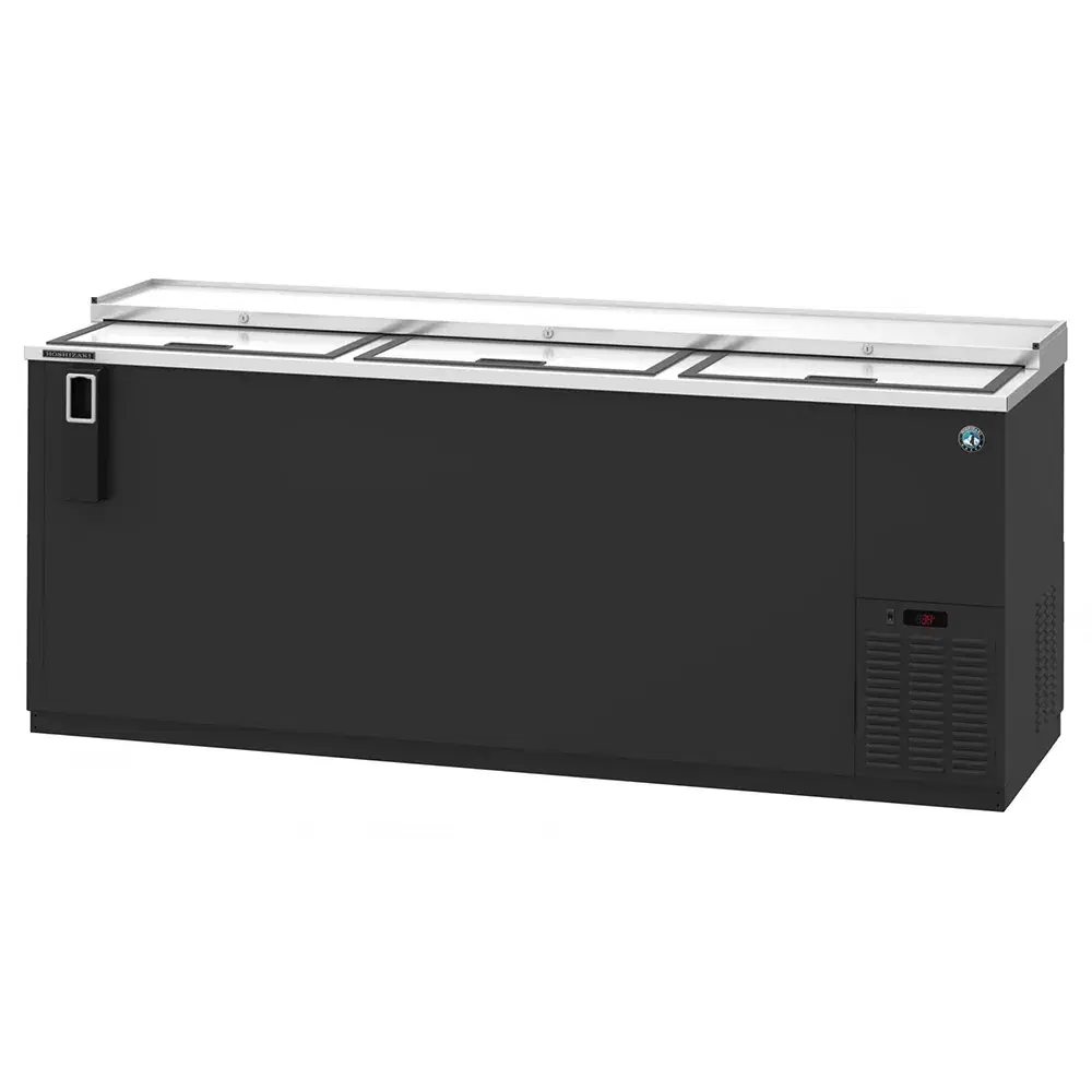Hoshizaki CC80 80" CC Series Forced Air Bottle Cooler Holds (1150) 12 oz Bottles, Lid Locks, 115v