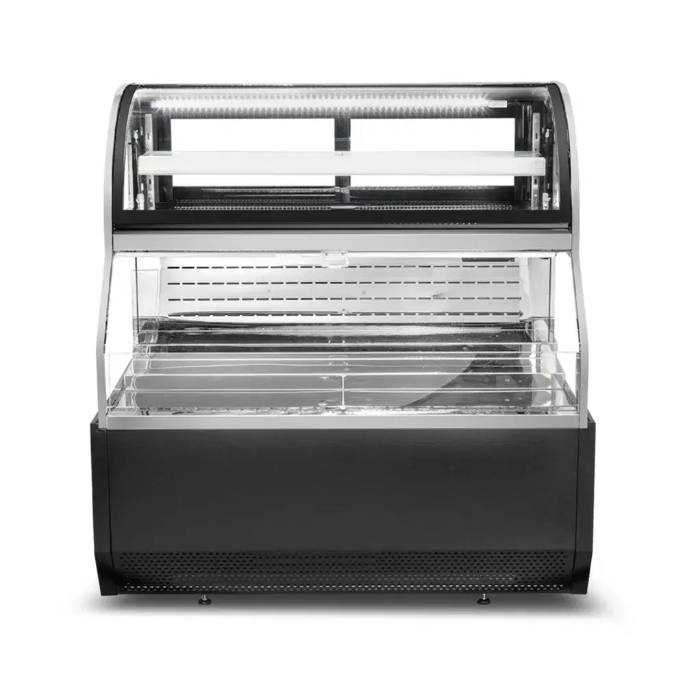 ChillCore Series 59" Open Air Refrigerated Display Case, 19.9 Cu.ft, 1 Shelf, 2 Decks