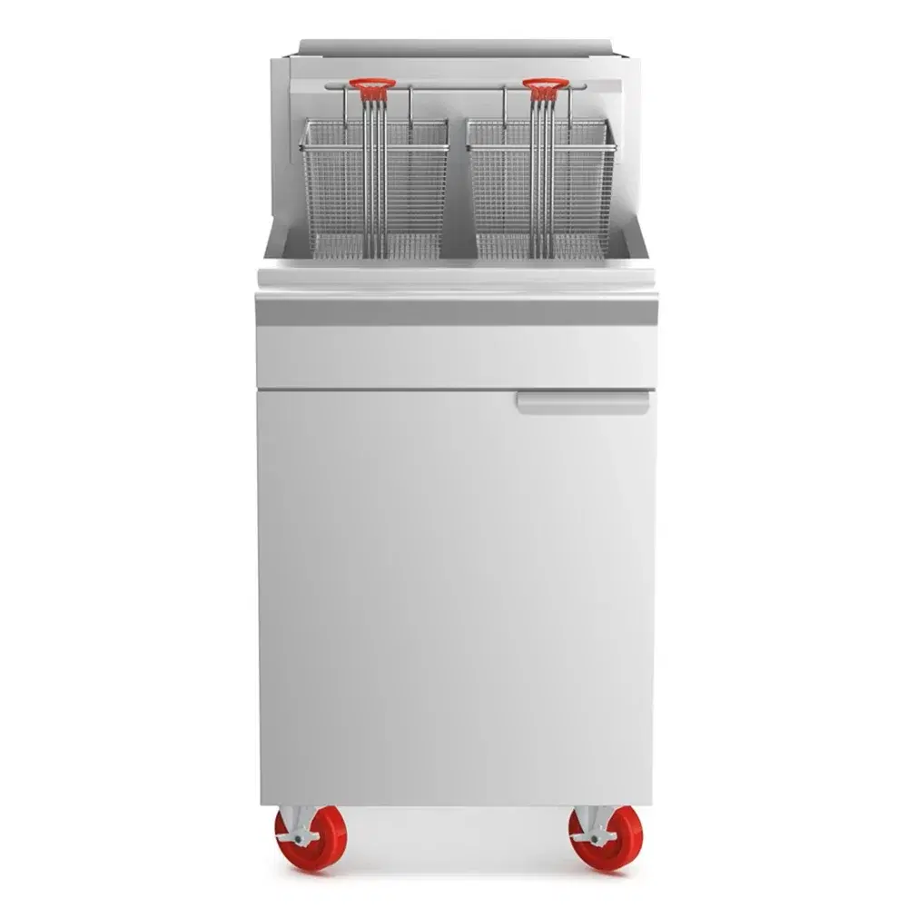 ProKitchen Series 16" Commercial Gas Fryer, Liquid Propane, 75 lbs Oil Capacity, 150,000 BTU