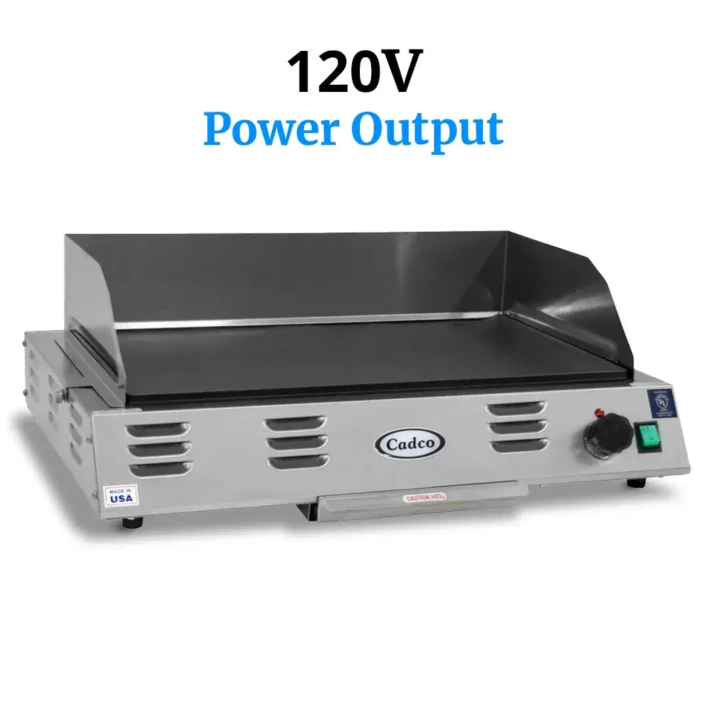 Cadco CG-10 21" Electric Countertop Griddle Stainless Steel