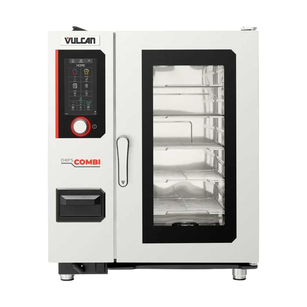 Vulcan CHEF-101E 33.54" Half Size Steam Generator Combination Oven, 1-Door Glass, Stainless Steel, 2-Year Warranty, 480V